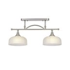 NL86279 Sakkas 2 Light Pendant/Ceiling Light Satin Nickel Frosted