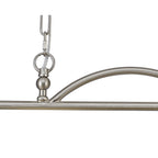 NL86279 Sakkas 2 Light Pendant/Ceiling Light Satin Nickel Frosted