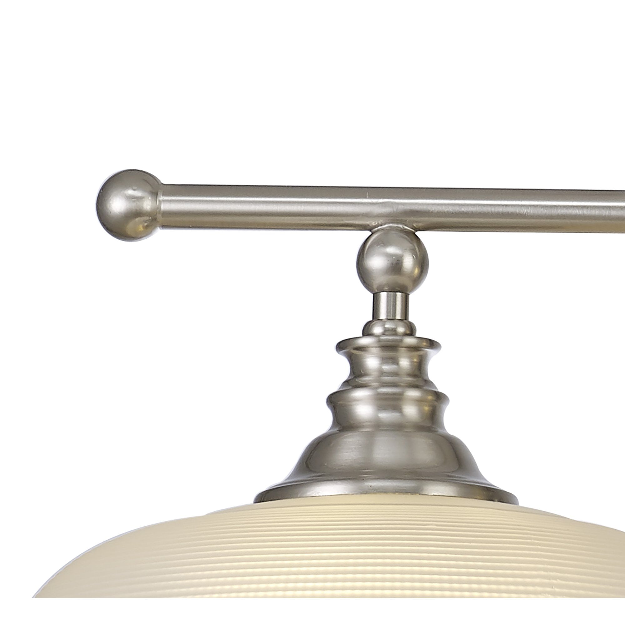 NL86279 Sakkas 2 Light Pendant/Ceiling Light Satin Nickel Frosted