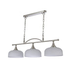 NL86289 Sakkas 3 Light Pendant/Ceiling Light Satin Nickel Frosted