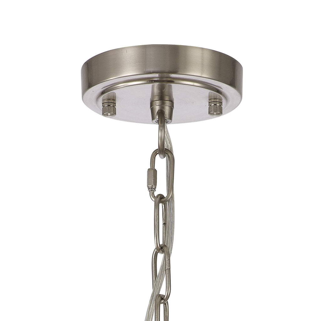 NL86299 Sakkas 3 Light Pendant/Ceiling Light Satin Nickel Frosted