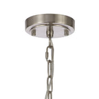 NL86299 Sakkas 3 Light Pendant/Ceiling Light Satin Nickel Frosted