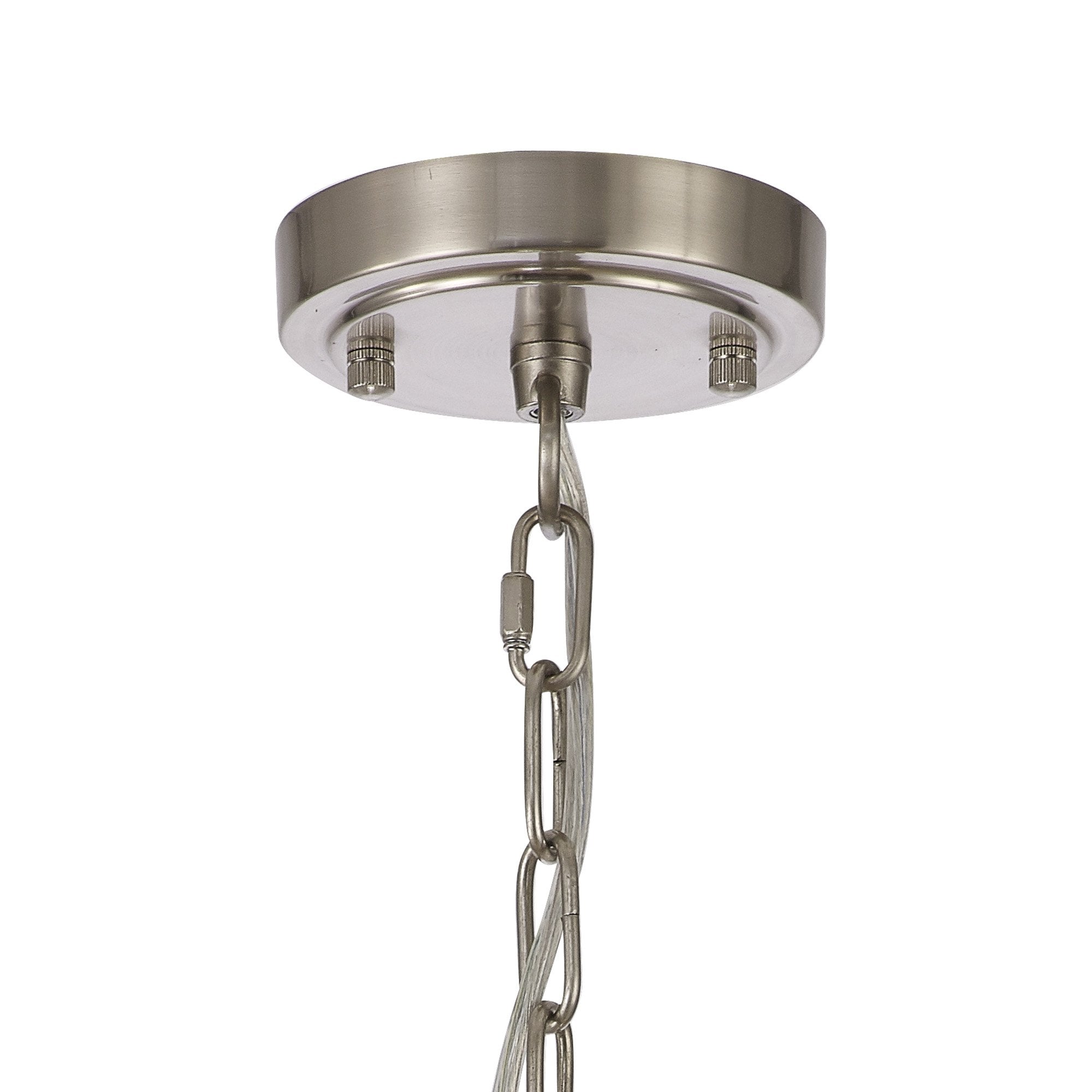 NL86299 Sakkas 3 Light Pendant/Ceiling Light Satin Nickel Frosted