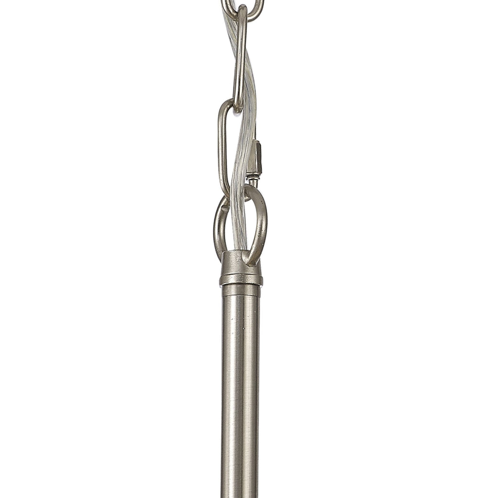 NL86299 Sakkas 3 Light Pendant/Ceiling Light Satin Nickel Frosted
