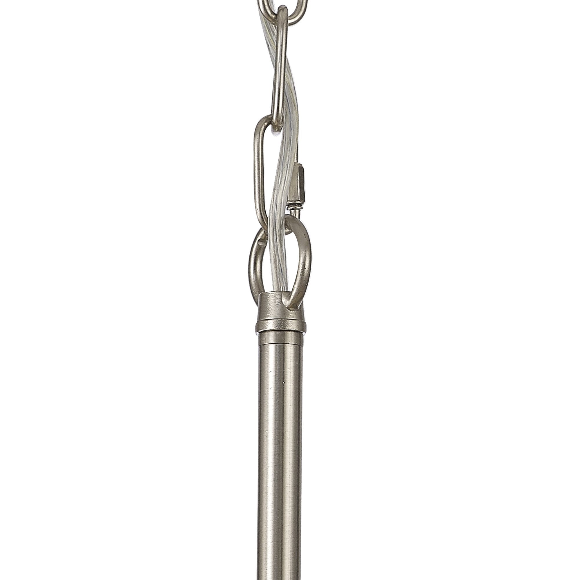 NL86299 Sakkas 3 Light Pendant/Ceiling Light Satin Nickel Frosted