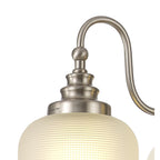 NL86299 Sakkas 3 Light Pendant/Ceiling Light Satin Nickel Frosted