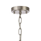 NL86309 Sakkas 5 Light Pendant/Ceiling Light Satin Nickel Frosted