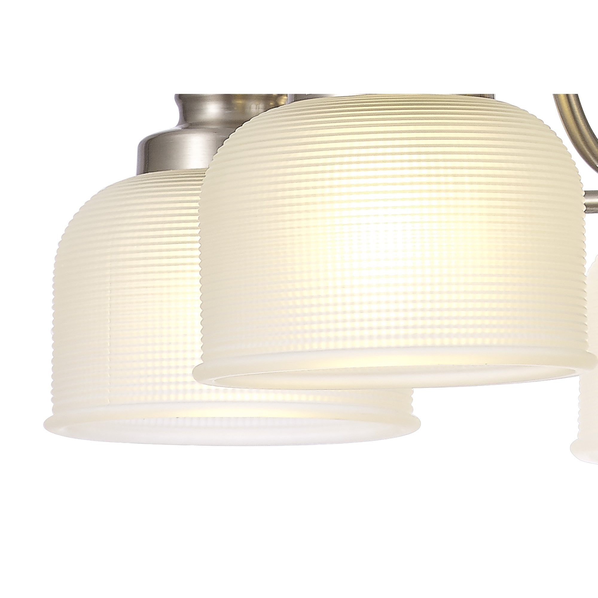 NL86309 Sakkas 5 Light Pendant/Ceiling Light Satin Nickel Frosted