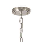 NL86319 Sakkas 8 Light Pendant/Ceiling Light Satin Nickel Frosted
