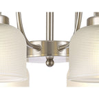 NL86319 Sakkas 8 Light Pendant/Ceiling Light Satin Nickel Frosted