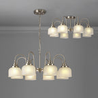 NL86319 Sakkas 8 Light Pendant/Ceiling Light Satin Nickel Frosted