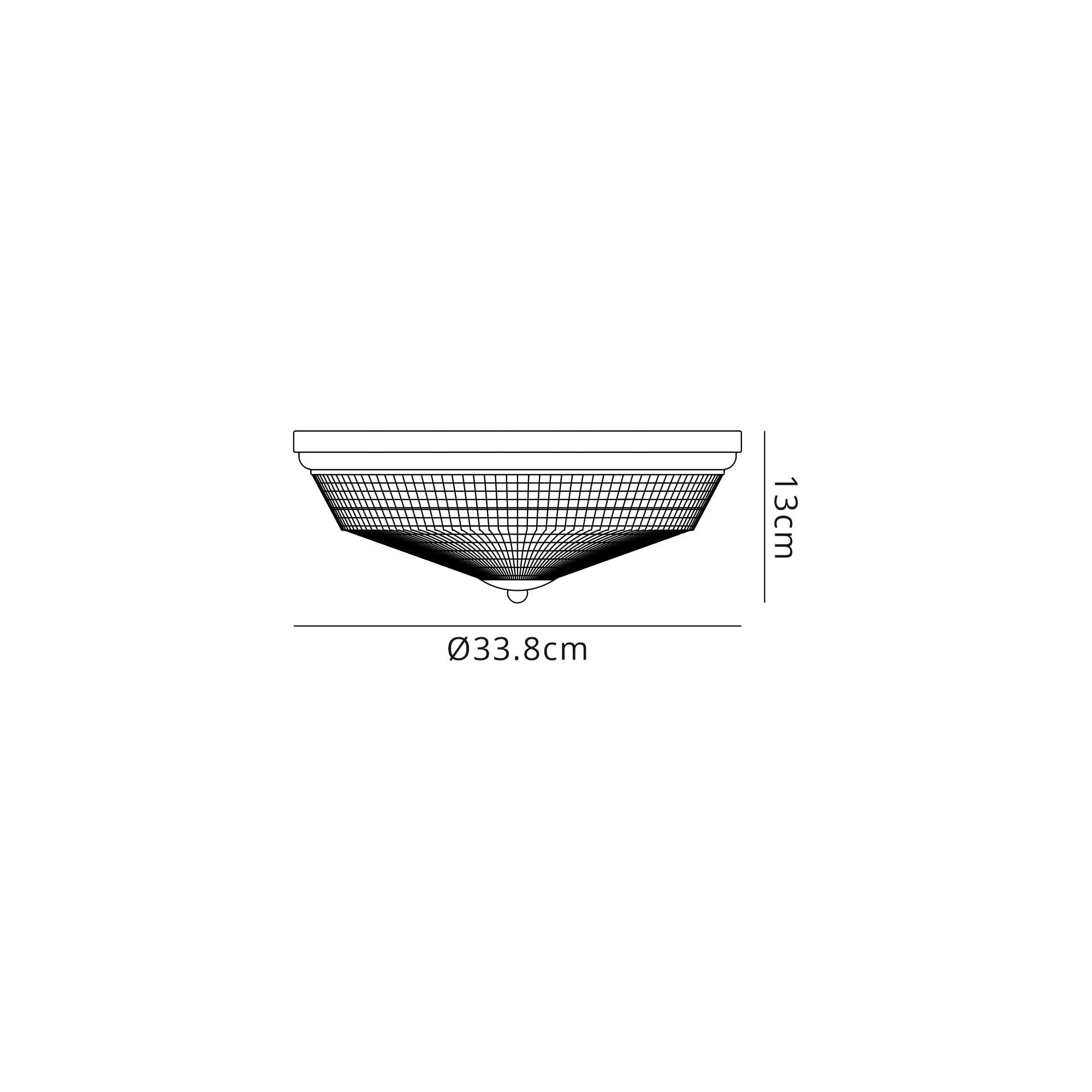 NL86329 Sakkas 2 Light Flush Ceiling Light Satin Nickel Frosted
