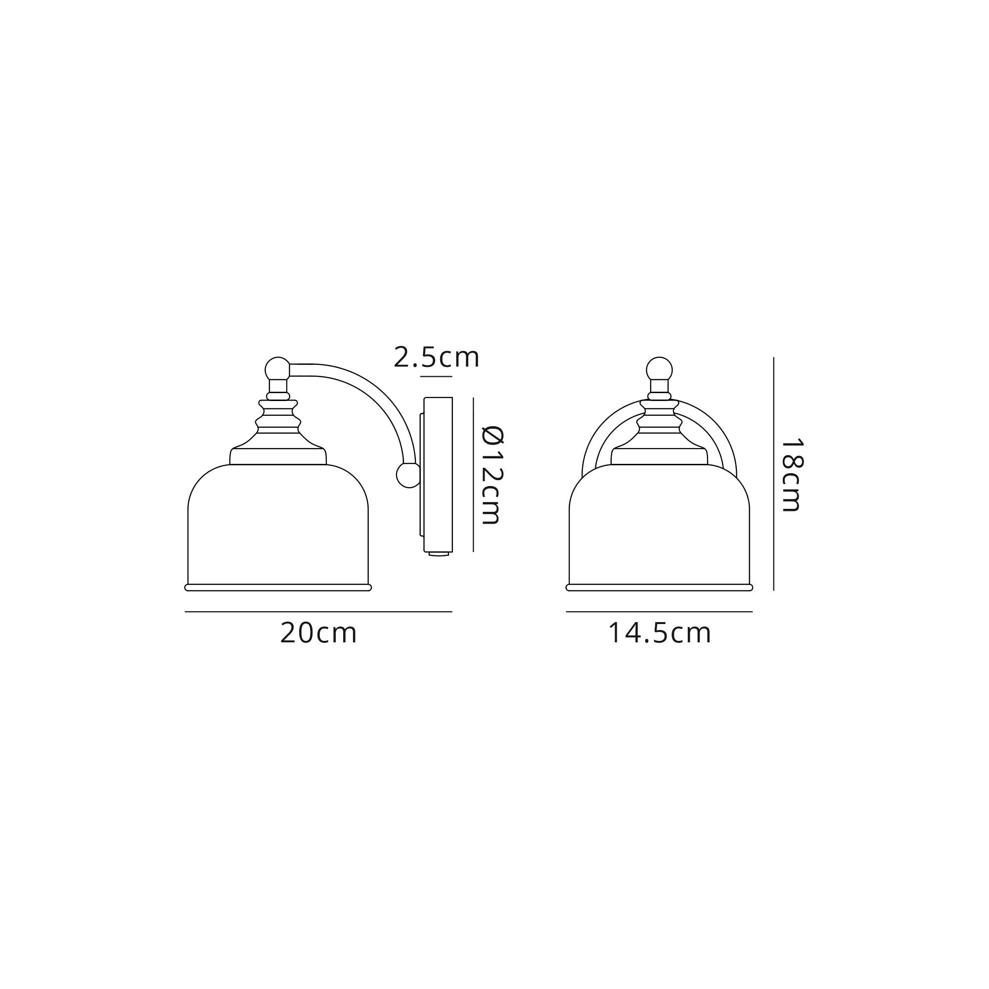 NL86349 Sakkas 1 Light Wall Light Satin Nickel Frosted