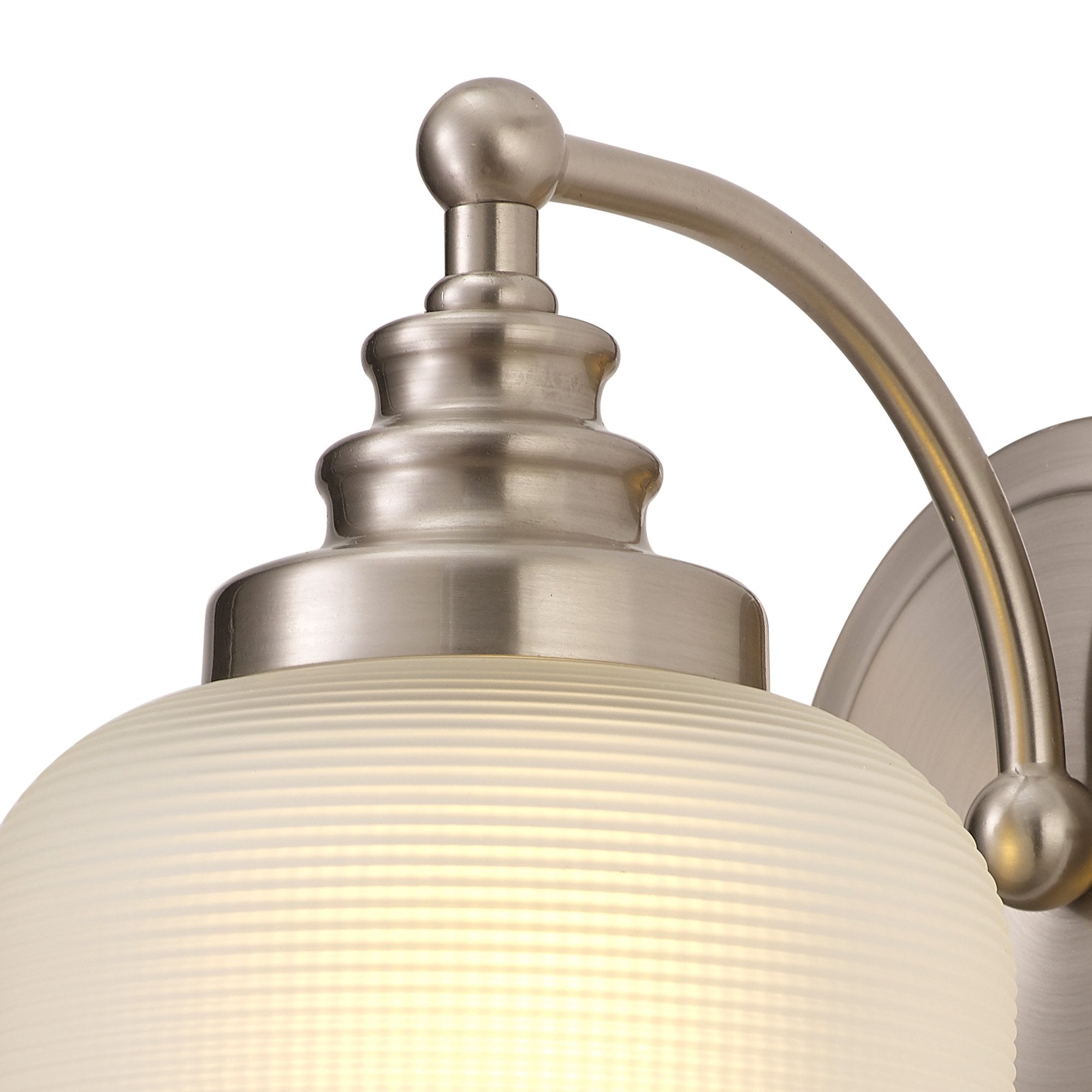 NL86349 Sakkas 1 Light Wall Light Satin Nickel Frosted
