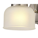 NL86349 Sakkas 1 Light Wall Light Satin Nickel Frosted