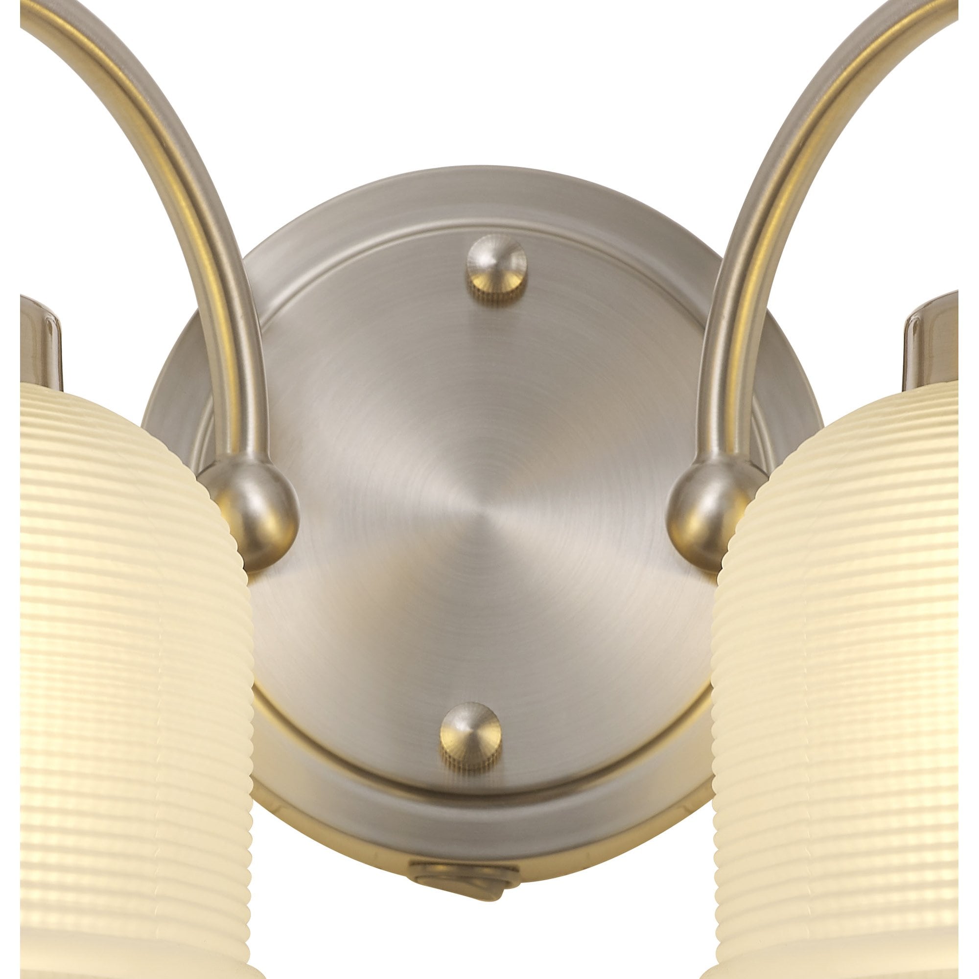 NL86359 Sakkas 2 Light Wall Light Satin Nickel Frosted