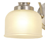 NL86359 Sakkas 2 Light Wall Light Satin Nickel Frosted