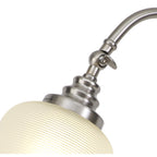 NL86369 Sakkas 1 Light Table Lamp Satin Nickel Frosted