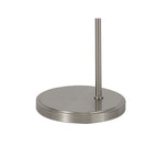NL86379 Sakkas 1 Light Floor Lamp Satin Nickel Frosted