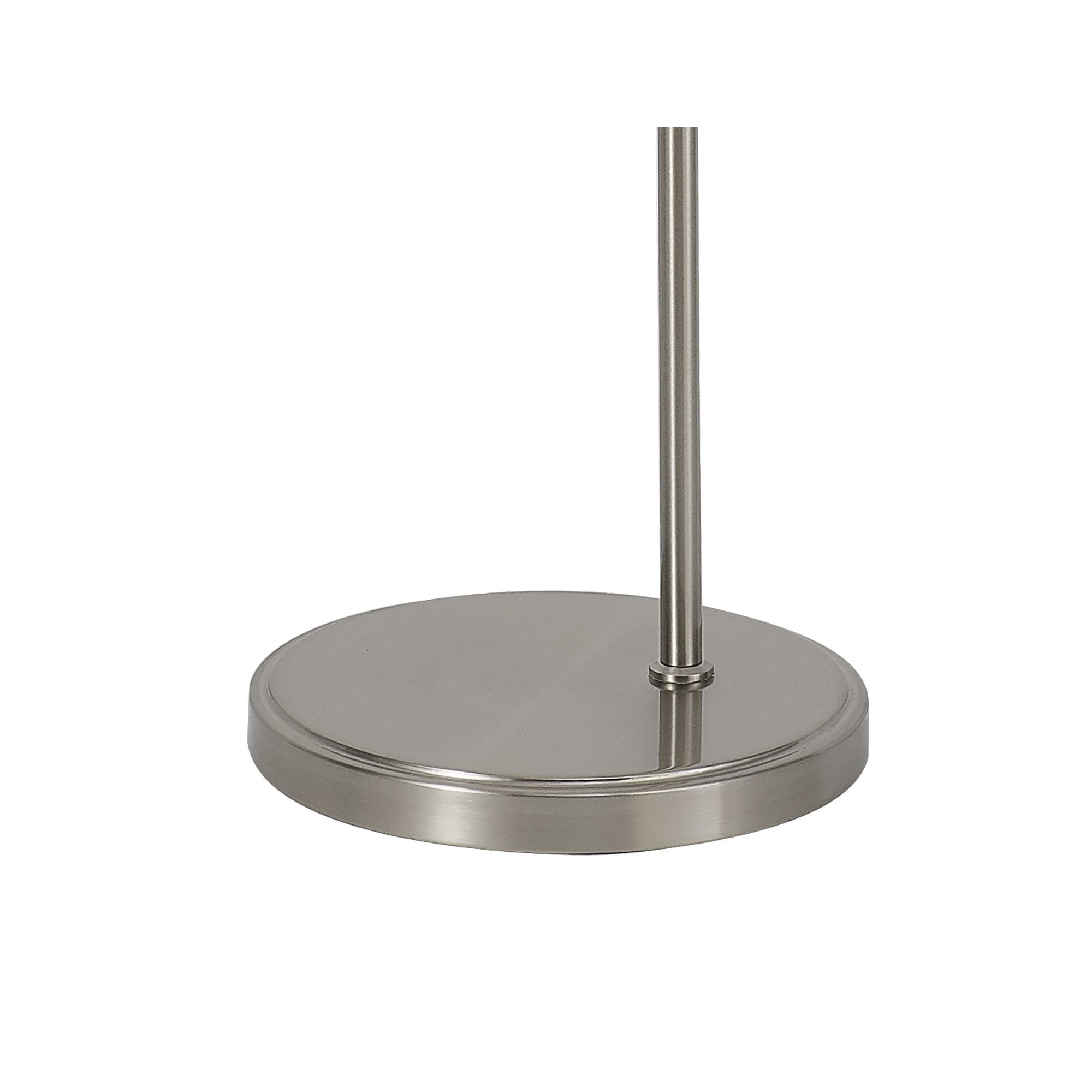 NL86379 Sakkas 1 Light Floor Lamp Satin Nickel Frosted