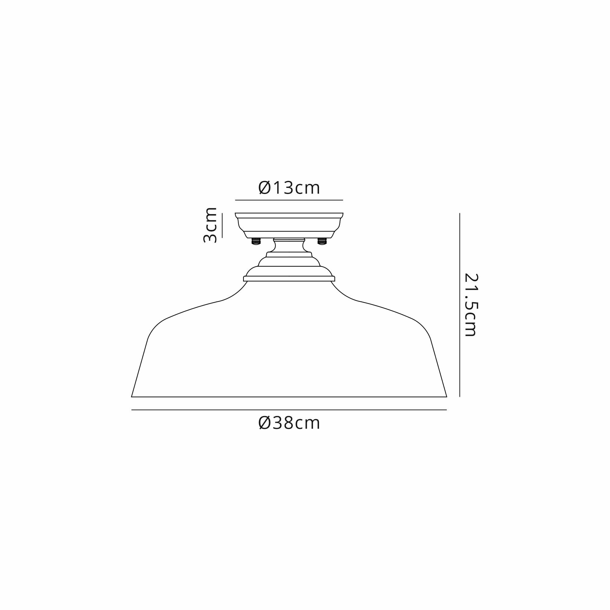NLK16089 Tabion 1 Light Flush Ceiling Light Matt Black Clear