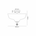 NLK16339 Tabion 2 Light Ceiling Light Antique Brass Clear