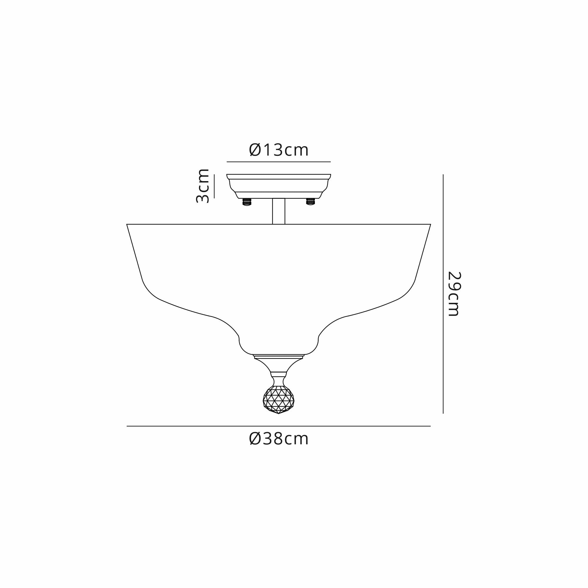 NLK16469 Tabion 2 Light Ceiling Light Satin Nickel Clear