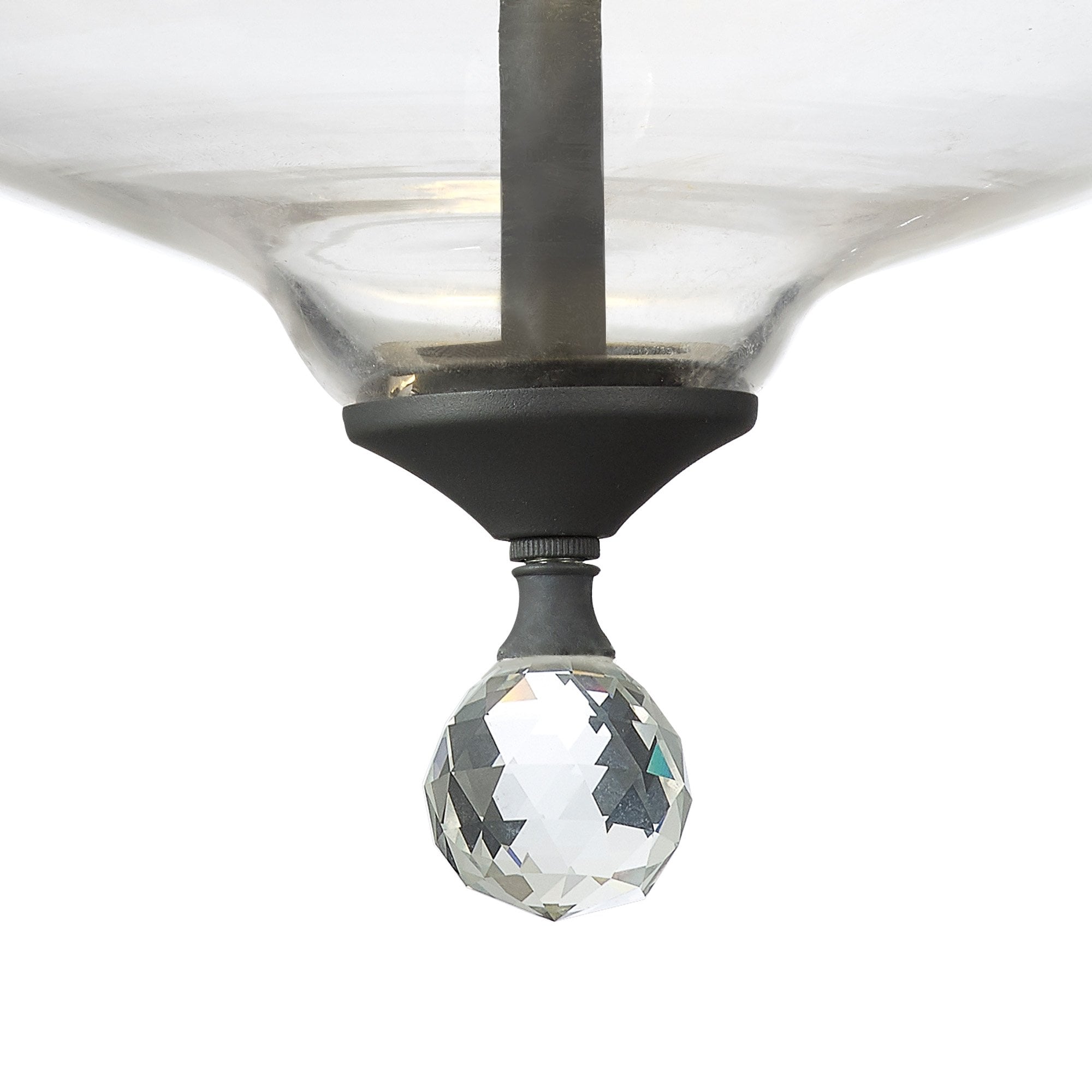 NLK16679 Tabion 2 Light Ceiling Light Graphite Clear