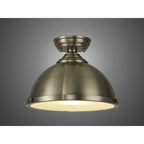 NLK15729 Tabion 1 Light Flush Ceiling Light Antique Brass