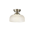 NLK15769 Tabion 1 Light Flush Ceiling Light Antique Brass Clear