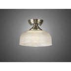 NLK15769 Tabion 1 Light Flush Ceiling Light Antique Brass Clear