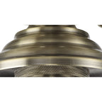 NLK15779 Tabion 1 Light Flush Ceiling Light Antique Brass Clear