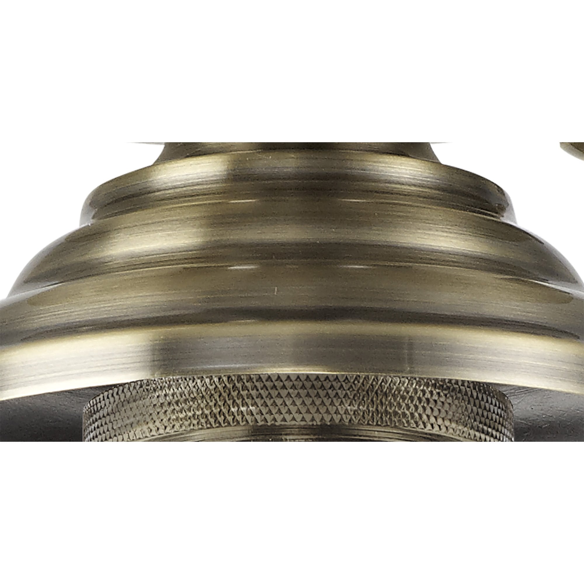 NLK15789 Tabion 1 Light Flush Ceiling Light Antique Brass Clear