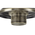 NLK15789 Tabion 1 Light Flush Ceiling Light Antique Brass Clear