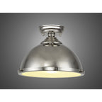 NLK15829 Tabion 1 Light Flush Ceiling Light Polished Nickel