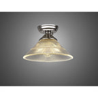 NLK15879 Tabion 1 Light Flush Ceiling Light Polished Nickel Clear