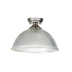 NLK15899 Tabion 1 Light Flush Ceiling Light Polished Nickel Clear