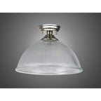 NLK15899 Tabion 1 Light Flush Ceiling Light Polished Nickel Clear