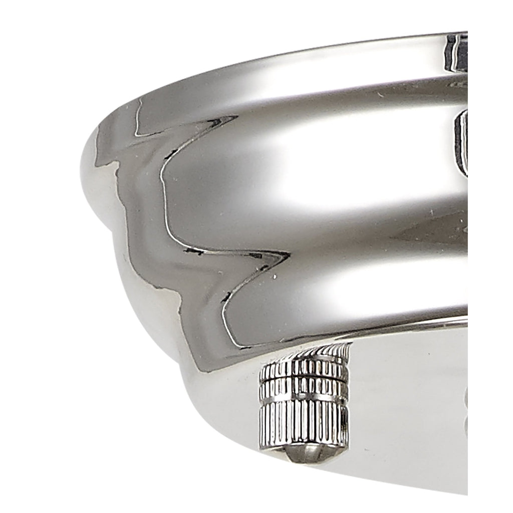 NLK15929 Tabion 1 Light Flush Ceiling Light Polished Nickel Clear