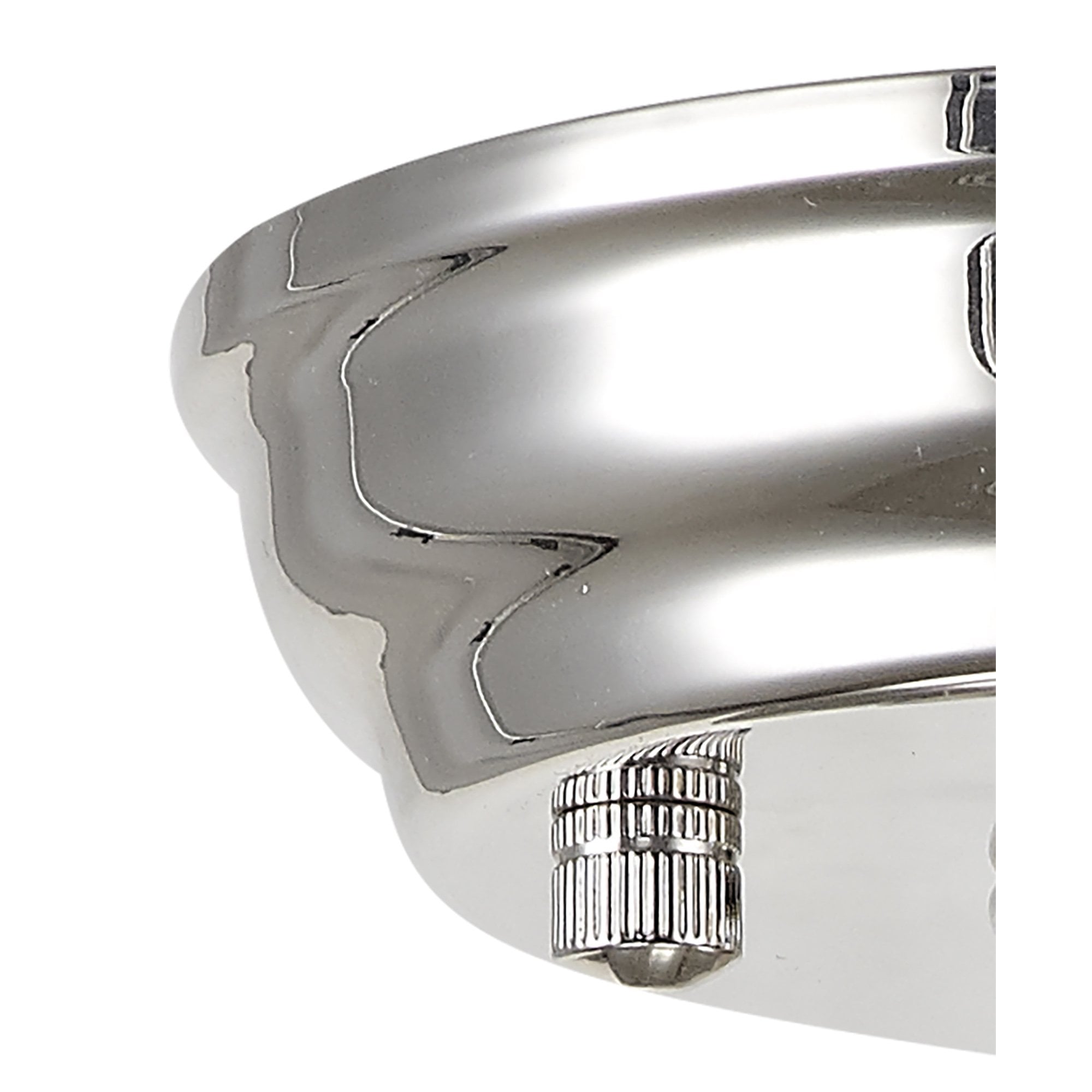 NLK15929 Tabion 1 Light Flush Ceiling Light Polished Nickel Clear