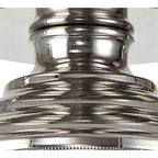 NLK15929 Tabion 1 Light Flush Ceiling Light Polished Nickel Clear