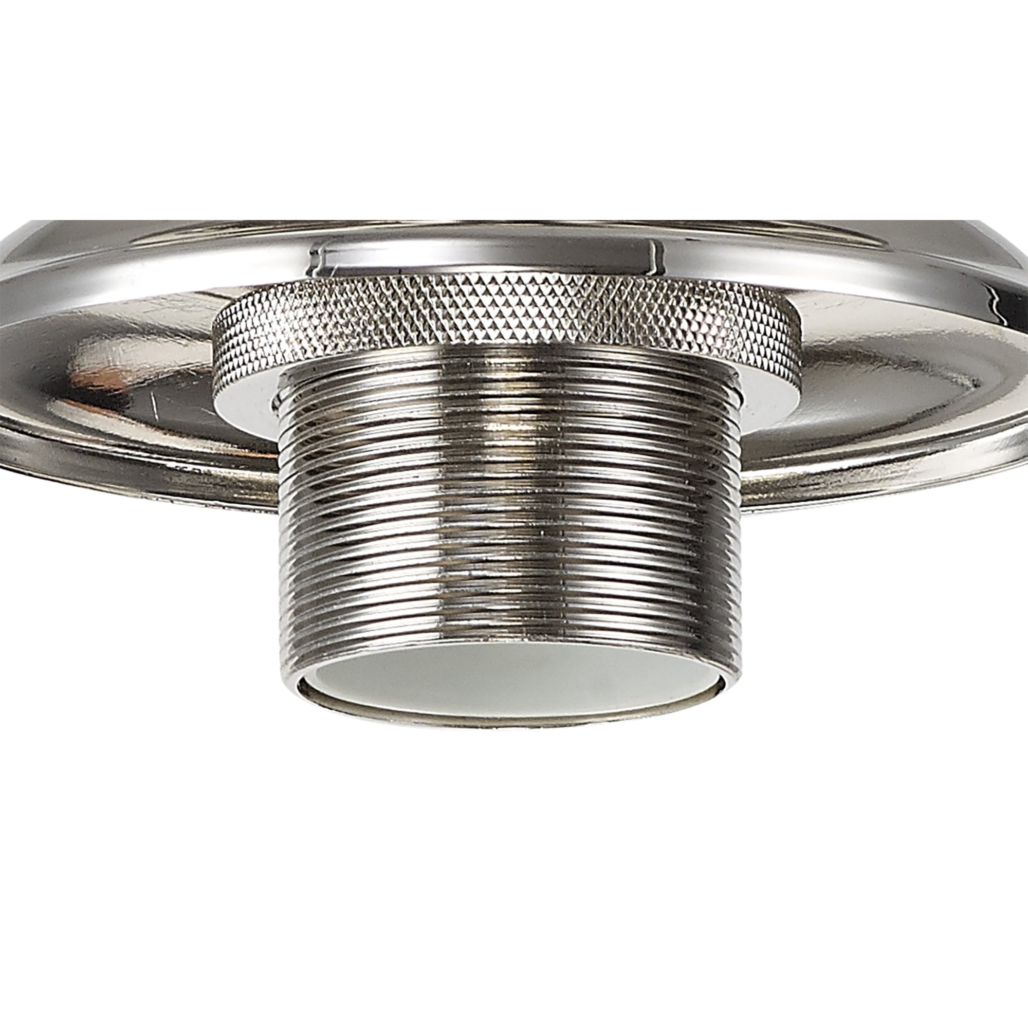 NLK15929 Tabion 1 Light Flush Ceiling Light Polished Nickel Clear