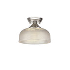 NLK15949 Tabion 1 Light Flush Ceiling Light Polished Nickel Clear