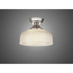 NLK15949 Tabion 1 Light Flush Ceiling Light Polished Nickel Clear