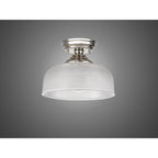 NLK15949 Tabion 1 Light Flush Ceiling Light Polished Nickel Clear