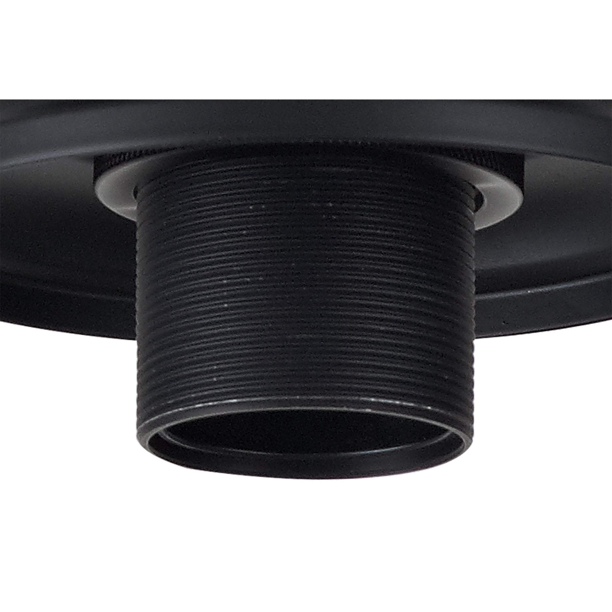 NLK16059 Tabion 1 Light Flush Ceiling Light Matt Black Clear
