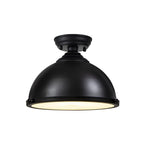 NLK16159 Tabion 1 Light Flush Ceiling Light Matt Black