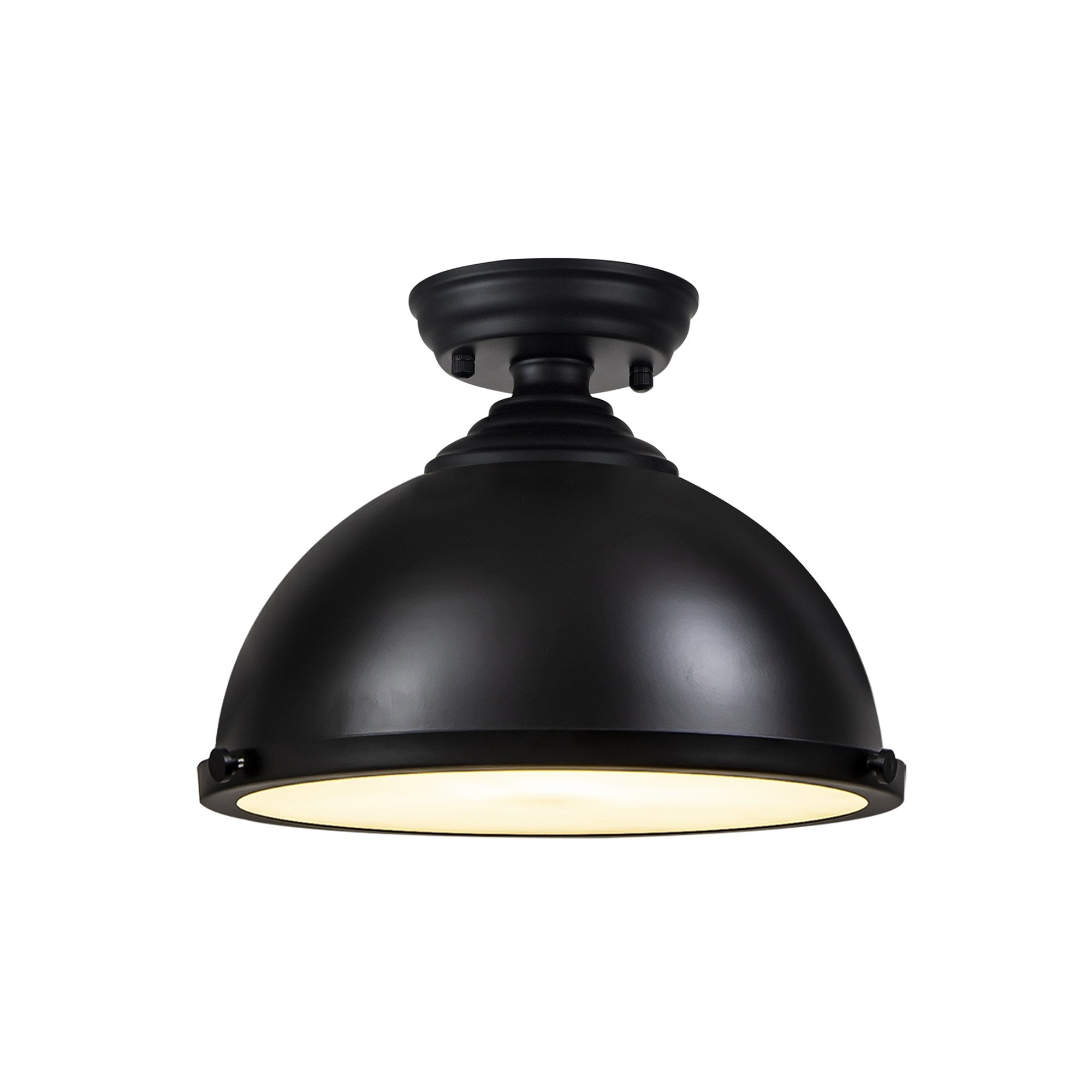 NLK16159 Tabion 1 Light Flush Ceiling Light Matt Black