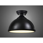 NLK16159 Tabion 1 Light Flush Ceiling Light Matt Black