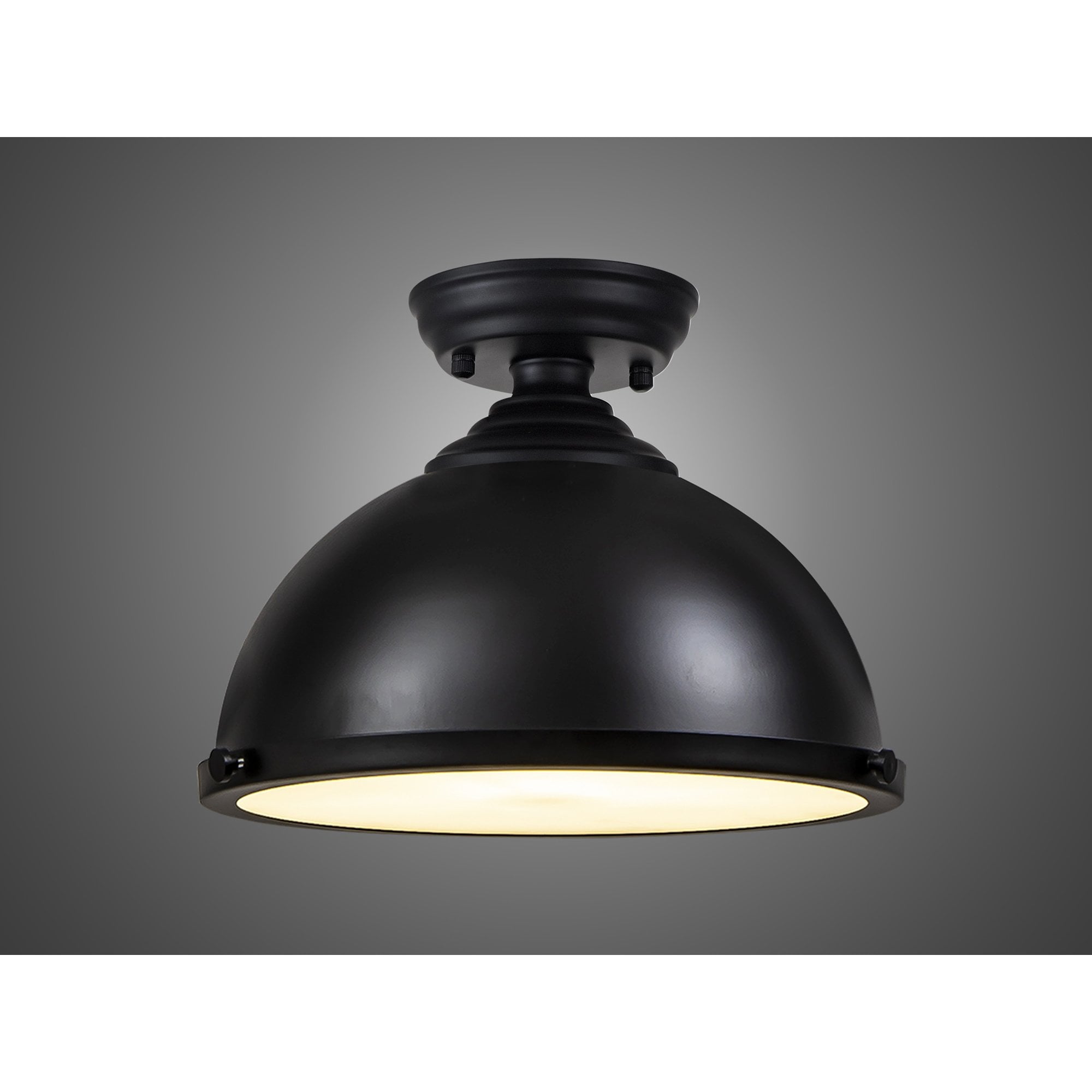 NLK16159 Tabion 1 Light Flush Ceiling Light Matt Black